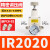 定制精密调压阀IR2000压力调节阀空气调气减压稳压气体气动流量可 IR2020-02BG 送2个白色PC6-02