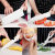 迦图鲮新款菜刀菜板二合一厨房案板切菜板婴儿辅食砧板刀高档 北欧米六件套