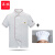 谋福（CNMF）食堂厨师工作服 厨师服 短袖白色+帽子4XL