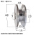 O型三角皮带轮单槽三角带传动盘电机马达口罩机8毫米圆带轮可定做 外径40毫米内径7毫米 O型单
