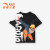 安踏火影忍者男大童夏季新款卡通动漫短袖儿童休闲T恤上衣针织衫短T 爱克斯橙-3 130