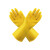 出极 乳胶手套 清洁手套 防伤手 劳保手套 一件价 黄色 10双/件 L