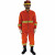 宏兴（HongXing）DA-017分体抢险救援服消防员耐磨抢险救援定做橘红色（上衣+裤子）L码