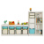 可比熊实木置物架宝宝书架储物柜幼儿玩具柜整理架儿童玩具收纳架 透明 1x8玩具柜包安装