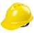 安全帽工地施工建筑电力abs劳保国标透气加厚头盔防护帽定制印字 V型ABS透气款黄色