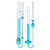 适用玻璃平氏石油运动毛细管品氏粘度计0.4/0.6/0.8/1.0/1.2/1.5mm 06mm附常数