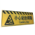 晨央 站台黑黄警戒标牌 （内容可定制）单位：块（铝板+反光贴1200*200mm）