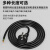 广昌兴（G.C.X）国标3c认证 三芯电源线带插头10a 3*1.5平方铜线 1米 裸尾 排插自接线工业电气设备内接线
