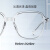 海伦凯勒（HELEN KELLER）近视眼镜 眼镜框男女眼镜架轻商务H87019C9亮透明仅镜架