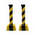 立采 塑料挂壁式警戒线黄黑壳 黄黑相间带 挂墙隔离带伸缩带排队 10米 1个价