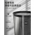 精工垃圾桶大容量厨房客厅卫生间厕所卧纸篓高颜值2 透明白 2个装【中号12L】带