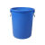商用垃圾桶大容量大号圆桶饭店厨房户外环卫垃圾桶教室带盖塑料桶 60%23红无盖【送垃圾袋】