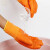 加绒冬季手套劳保耐磨工作工地干活PVC满挂全胶加厚防油胶皮防水 彩纱pvc(半挂)12双
