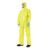 霍尼韦尔4503000液密型化学连体带帽复合聚乙烯防护防化服 黄色 L