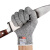 久匀 5级防割手套 防切割耐磨手套厨房防刀割手套 HPPE防划手套 灰色一双 XS(18cm)