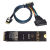M.2转slimsas NVMe协议PCIe4.0 SFF8654连接线延长线固态硬盘扩展 SFF-8654 4X Gen4连接线