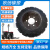 工程轮胎工业机械承重轮电动地牛用橡胶实心轮胎300100橡胶空圈 400-12四孔实心轮胎工程车用