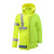 出极 冬季反光条棉大衣 建筑工程劳保服 公路养护环卫保暖棉服 一件价 橘色 衣+裤 XL