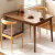 小米木业简约餐桌椅组合现代家用吃饭桌子长方形简易出租房用经济小 【一 单桌 田园橡木色80公分