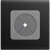 罗格朗（LEGRAND）开关插座面板 简悦系列石墨黑色 86型 空白面板带出线孔