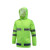 守护者 蓝格荧光绿色橙色交通执勤分体反光雨衣 环卫雨衣雨裤套装 荧光绿色  蓝格荧光绿色 180-2XL