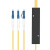 电信级光纤分路器1分2光纤分线器一分二单口方头LC/UPC盒式/拉 12129-1分8 分路器LC(UPC) 2米