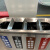 迪恩斯（DEANS）不锈钢垃圾桶室内分类垃圾桶大号商用四分类果皮箱商场公共场合高档垃圾箱 218X4