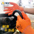 星宇(XINGYU)劳保手套 P538半挂型浸PVC胶手套 耐用耐磨耐油耐酸碱防化手套 防水防护手套 桔色 12副