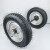 400-12加重型马车轮充气滚轮20寸工地拖车手推车带轴橡胶实心脚轮 牵引型单轮