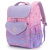 卡拉羊小学生书包男女孩1-4年级儿童减负一体式可打开背包笔袋补习袋组合礼品套装CX9663丁香紫狮子座