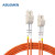 信捷(ABLEMEN)电信级光纤跳线LC-LC-5米多模双芯 收发器 交换机光纤线跳线室内线延长线尾纤