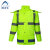 阿力牛  ASF59 安全警示雨衣 户外骑行徒步防汛防暴雨雨披 荧光绿上衣 L 