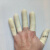 20个50个100个劳保乳胶橡胶工业加厚耐磨麻点切口颗防滑手指套 橙色颗粒防滑中号M(100个)