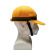 约盾 黄色轻型透气防风带可调节内壳鸭舌工作帽调车帽TM813/顶