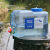户外水桶塑料PC饮用纯净矿泉水桶车载储水箱带龙头装水桶 18升带孔盖+无孔盖+备用龙头套