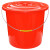 卉营（HUIYING）塑料桶 32手提带盖塑料桶 水桶 285*230mm /个 可定制