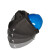 婕茵桐高空作业电焊面罩配安全帽式电焊帽氩弧焊头戴式面屏焊工专用可卸 安全帽有  红色 黄色 蓝色