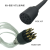水密连接器公座母缆微小2-21芯不锈钢插座水下插头ROV插件Subconn通用 微小16芯 母锁紧盖