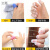 指套劳保耐磨手指套防护护指护伤工作硅胶加厚防滑保护套防痛透明 一只装(大中小随机)
