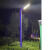 中盏 QZ3550 庭院路灯LED户外防水超亮铝材不生锈广场公园小区市电景观灯七字灯3.5米 50W 侧面灯带蓝光