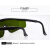 1064nm激光打标机雕刻机防护眼镜美容仪镭雕切割焊接护目镜 百叶窗墨绿镜片(加厚)+眼镜袋