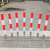 钢管镀锌预埋警示柱道路路桩防撞柱停车桩隔离立柱直埋警示桩 固定立柱76*600*2.0红白贴膜
