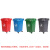 海斯迪克 HZL-96 户外垃圾桶 大号加厚环卫物业小区室外环保分类塑料带盖医疗垃圾桶箱 蓝色240L(带轮款)