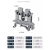 铜件导轨式uk接线端子UK2.5B/3n/5n/6n/10n/16电压电流接地端子排 (铜件)UK5N 100片/盒