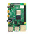 大陆胜树莓派4代 RaspberryPi 4B 8GB开发板 Linux编程AI学习套件 (4B/4G)铠甲铝合金外壳套餐