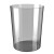 金诗洛 K5313 PET透明垃圾桶 无盖客厅办公塑料圆收纳桶纸篓垃圾桶 高级灰中号