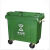 信易安 660升L环卫垃圾桶660L标准款绿色-无盖无轮无手柄