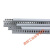 适配灰色塑料PVC线槽阻燃开口步线槽U型走线行线槽带盖板 高30X宽20 100米/箱