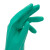 冰禹 丁腈手套 防水耐油工业清洁防护橡胶耐磨汽修劳保手套 绿色XL码 长33cm BYrl-125