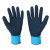 登升（DS）劳保手套 天然乳胶涂层 涤纶内衬 防寒耐磨舒适防滑 可抵-30°冷库手套 #303 蓝色 均码 15 